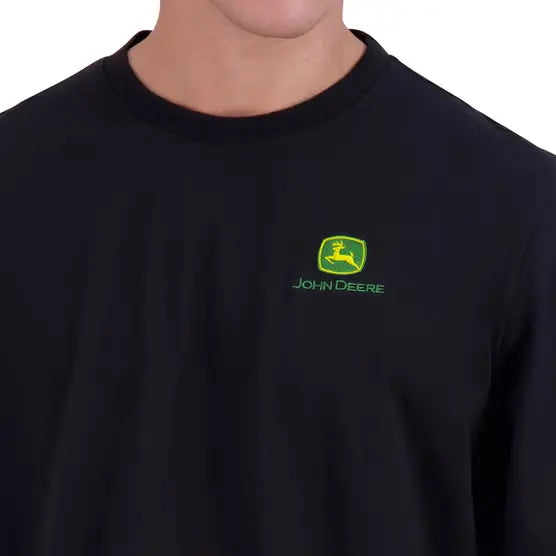 John Deere Men's Long Sleeve Embroidered Jersey T-Shirt