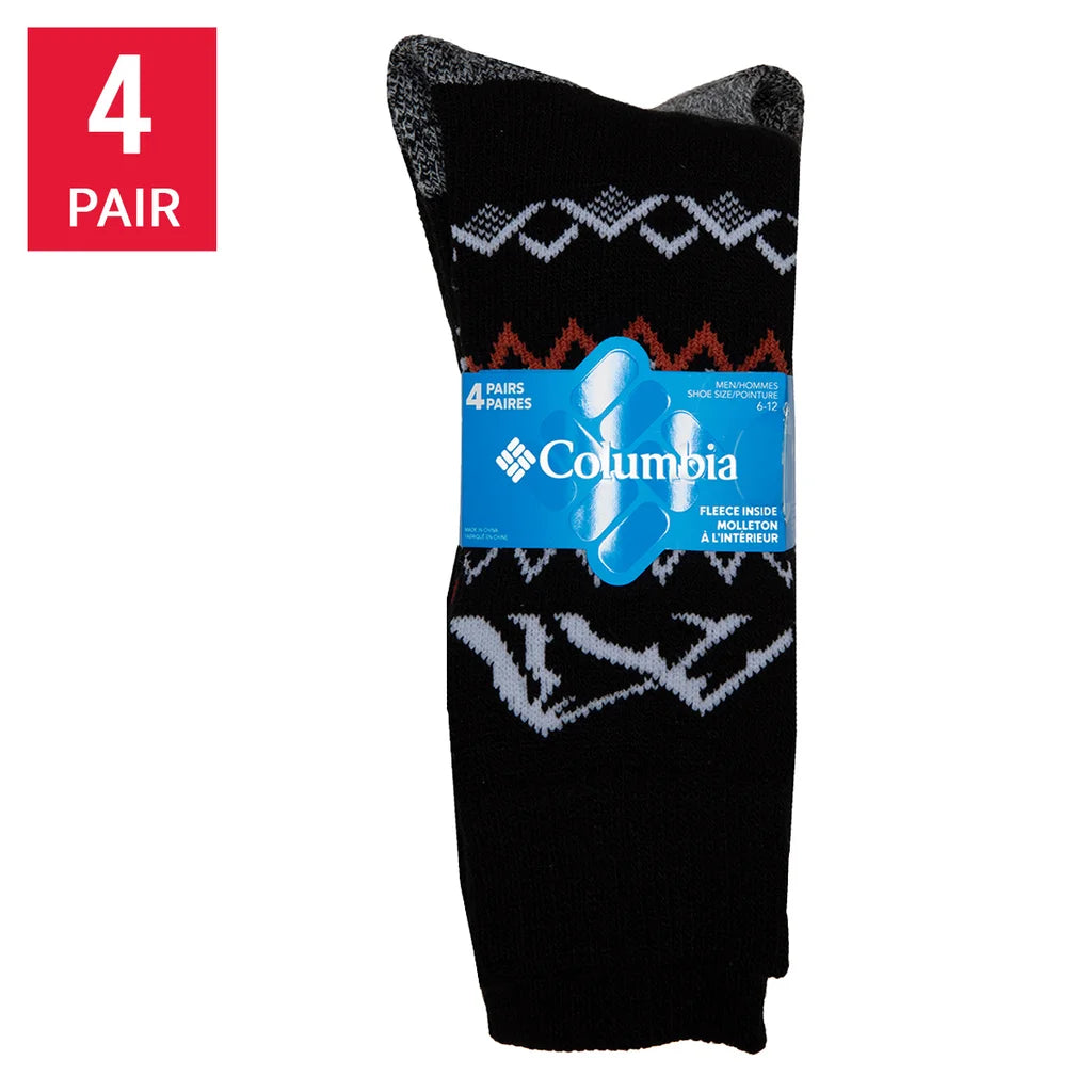 Columbia Men's Thermal Socks, 4-pair