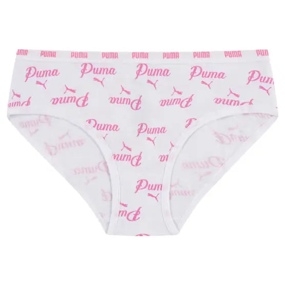 Puma Girls' Cotton Blend Bikini Underwear 11-Pack
