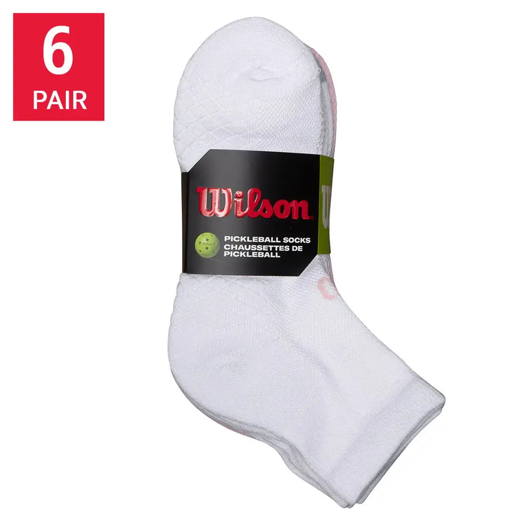 Wilson Women's Pickleball Socks, 6-pair