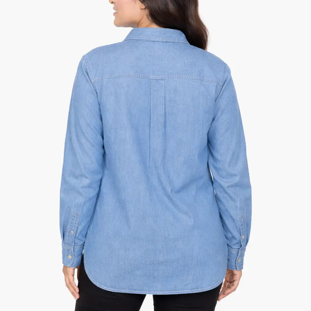 light blue back