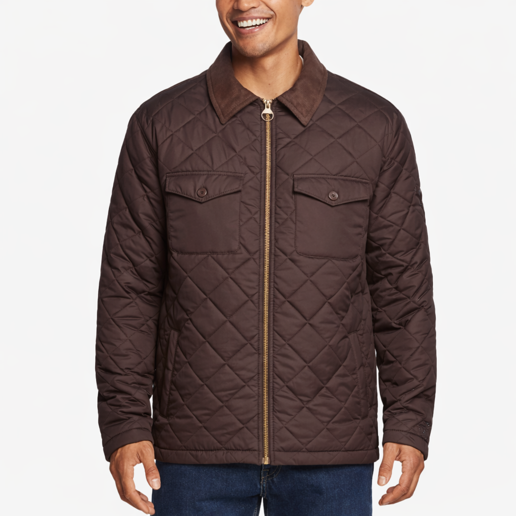 brown jacket front