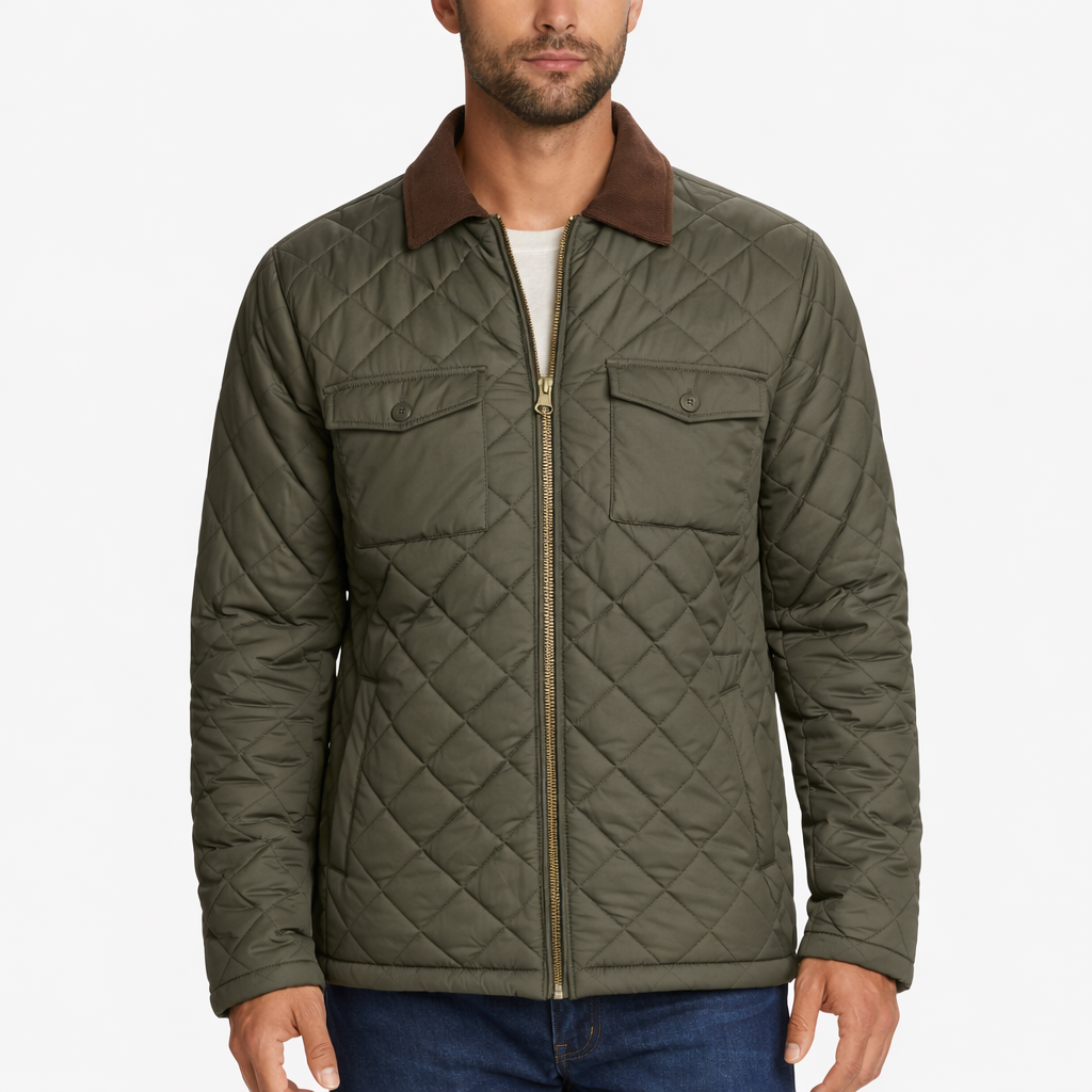 olive jacket front