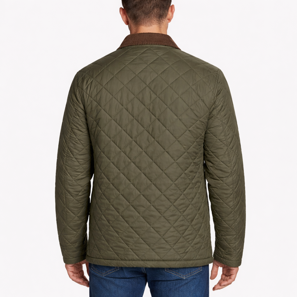 olive jacket back
