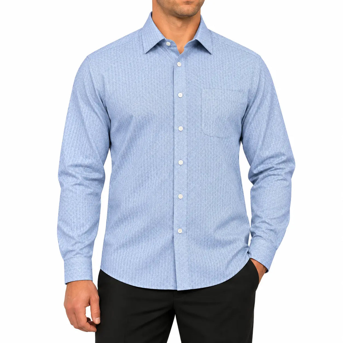 light blue front
